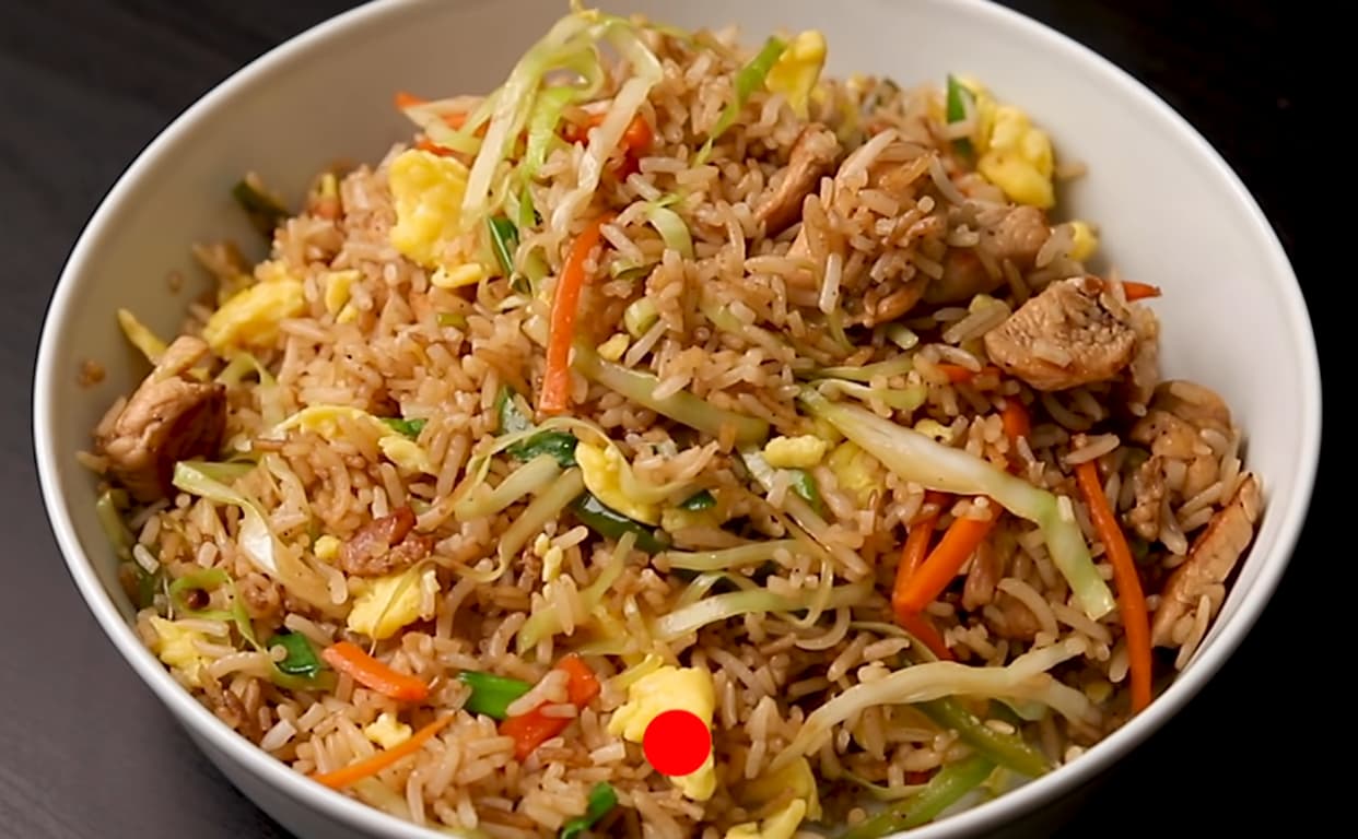 Spicy Masala Chicken Fried Rice recipe Hindi - Indian Recipes